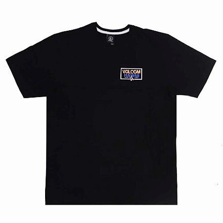 Camiseta Volcom Fuzer WT25 Masculina Preto