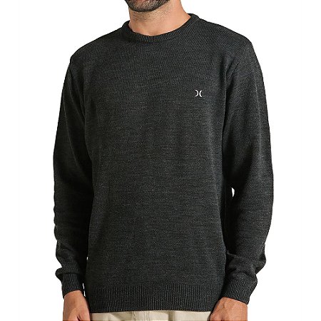 Tricot Hurley Retlínea Classic WT25 Masculina Preto