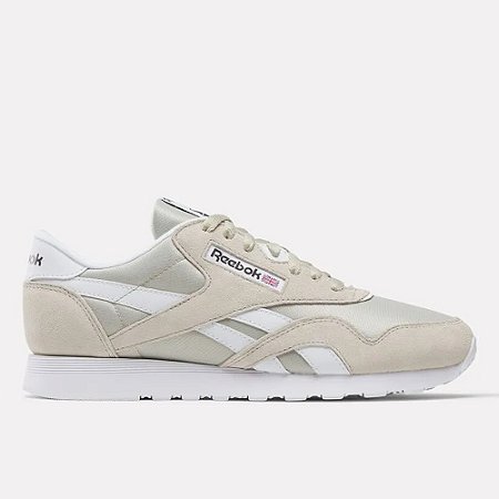 Tênis Reebok CL Nylon Masculino Beige/Beige/White