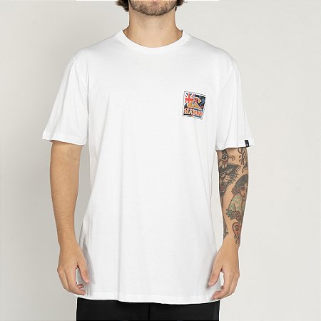 Camiseta Quiksilver Hi Patriot WT25 Masculina Branco