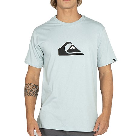 Camiseta Quiksilver Comp Logo WT25 Masculina Azul Claro