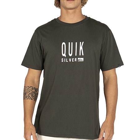 Camiseta Quiksilver High Rise WT25 Masculina Cinza Escuro