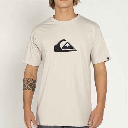Camiseta Quiksilver Comp Logo Plus Size WT25 Masculina Areia