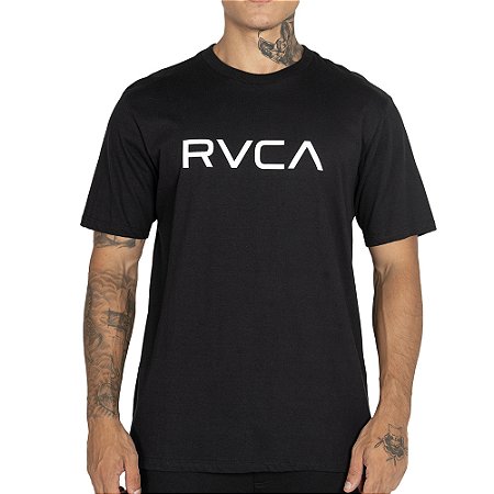Camiseta RVCA Big RVCA Plus Size WT25 Masculina Preto