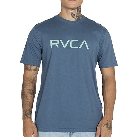 Camiseta RVCA Big RVCA Plus Size WT25 Masculina Azul Escuro