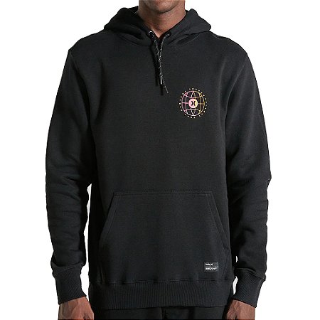 Moletom Hurley Canguru Level WT25 Masculino Preto