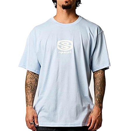 Camiseta Rip Curl Archive WT25 Masculina Blue Wind
