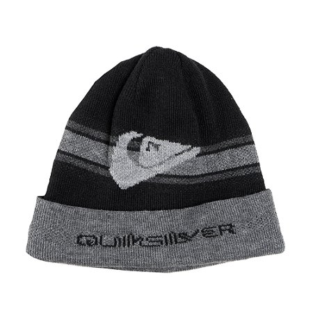 Gorro Quiksilver Double Gem Nation WT25 Preto/Cinza Mescla