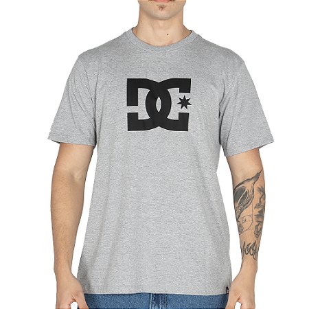 Camiseta DC Shoes DC Star WT25 Masculina Cinza Mescla