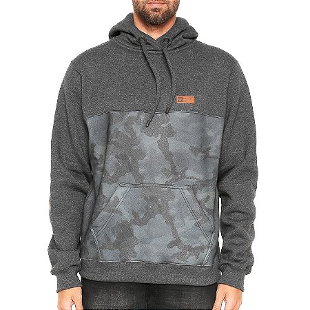 Moletom Hang Loose Blockarmy Cinza Escuro - Radical Place - Loja Virtual de Produtos Esportivos