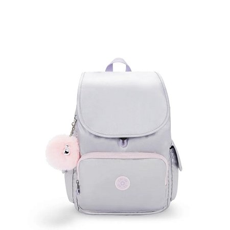Mochila Kipling City Pack Silver Glow Met