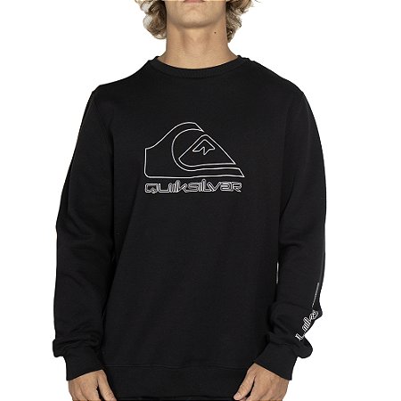 Moletom Quiksilver Careca New Tour PS WT25 Masculino Preto