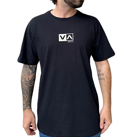 Camiseta RVCA Mini Balance Box PS WT25 Masculina Preto