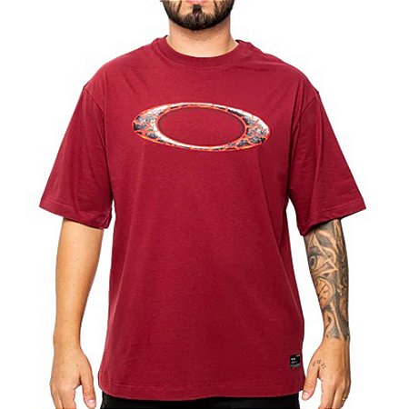 Camiseta Oakley Ellipse Magma SM26 Masculina Red Night