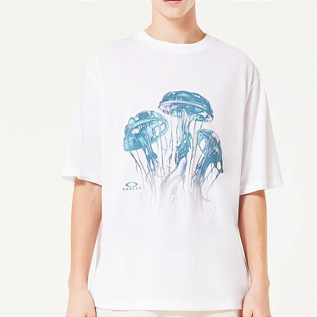 Camiseta Oakley Jellyfish WT25 Masculina Branco