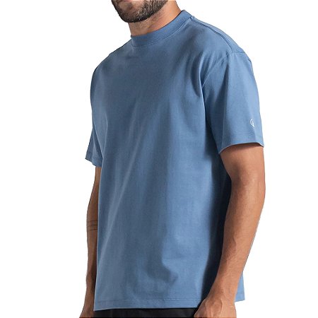 Camiseta Volcom Comfort Circle Solid WT25 Masculina Azul