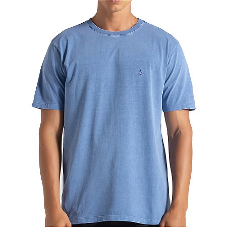 Camiseta Volcom Solid Stone WT25 Masculina Azul