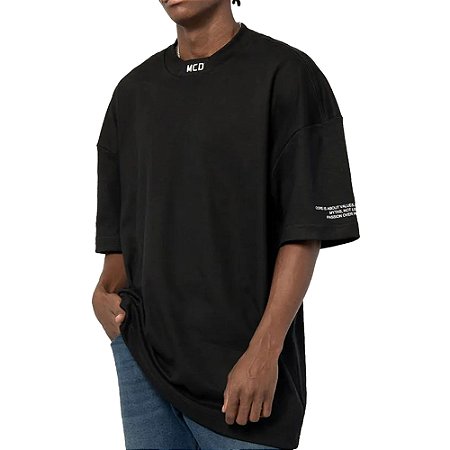 Camiseta MCD Box Fit Gola MCD SM26 Masculina Preto