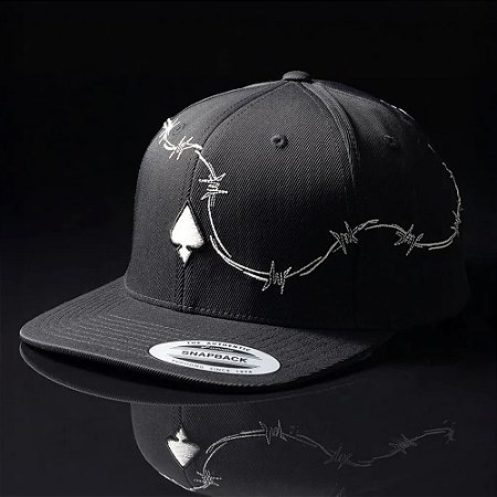 Boné MCD Aba Reta Snapback Flexfit SM26 Preto