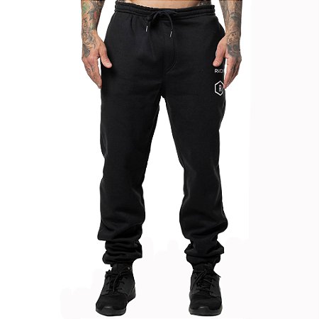 Calça RVCA Moletom Ruotolo VA Essencial WT24 Masculina Preto