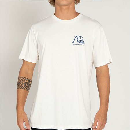 Camiseta Quiksilver The Original WT25 Masculina Snow White