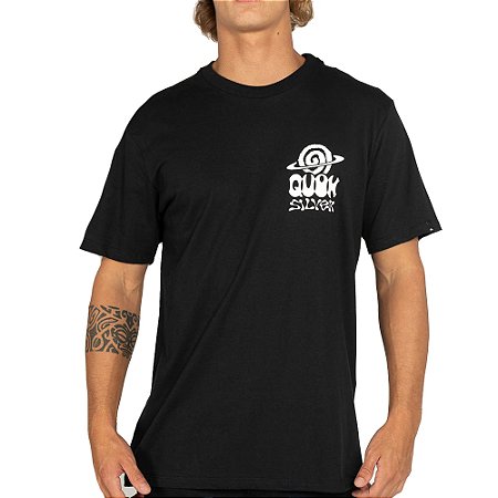 Camiseta Quiksilver Cosmic Vibrations WT25 Masculina Preto