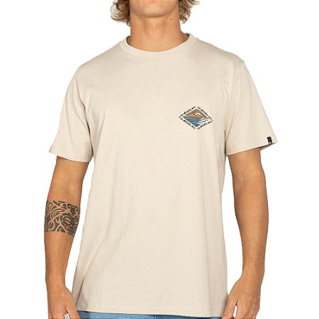 Camiseta Quiksilver Future Island WT25 Masculina Areia
