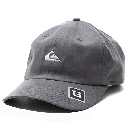 Boné Quiksilver Aba Curva Embroidery WT25 Cinza Escuro