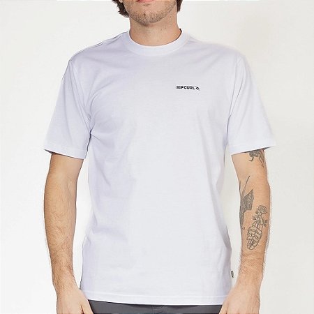 Camiseta Rip Curl Brand Icon SM26 Masculina White
