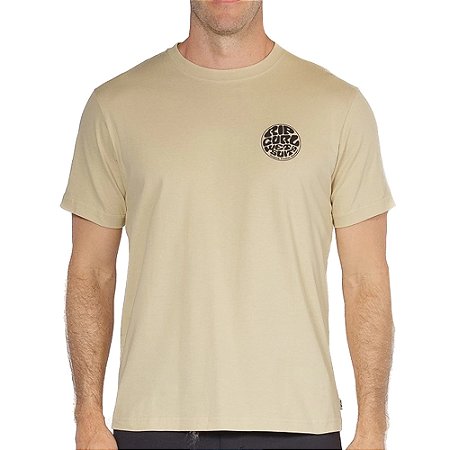 Camiseta Rip Curl Wettie Suit Icon SM26 Masculina Khaki Sand