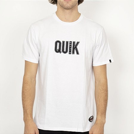 Camiseta Quiksilver Emb Quik Outdoor SM26 Masculina Branco