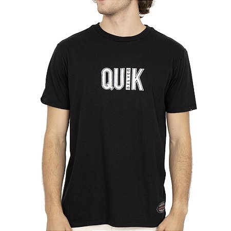 Camiseta Quiksilver Emb Quik Outdoor SM26 Masculina Preto