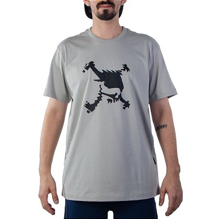 Camiseta Oakley Heritage Skull SM26 Masculina Cement