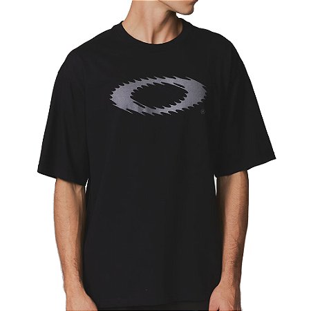 Camiseta Oakley Stretch Ellipse Logo SM26 Masculina Blackout