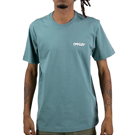 Camiseta Oakley Mad Seagull SM26 Masculina Pacific