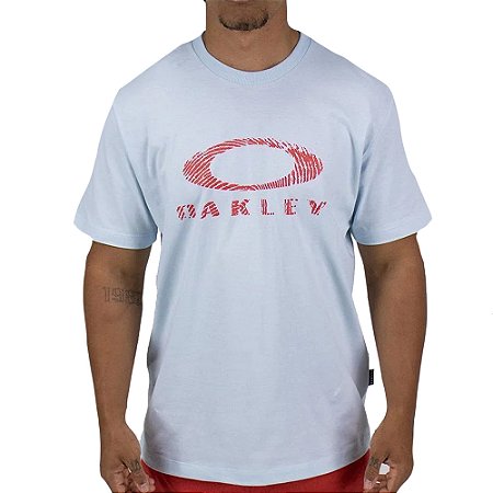 Camiseta Oakley Ellipse Fingerprint SM26 Masculina Frost