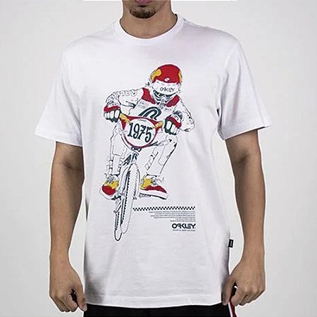 Camiseta Oakley BMX SM26 Masculina White