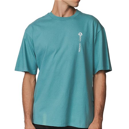 Camiseta Oakley 2075 Jellyfish SM26 Masculina Pacific