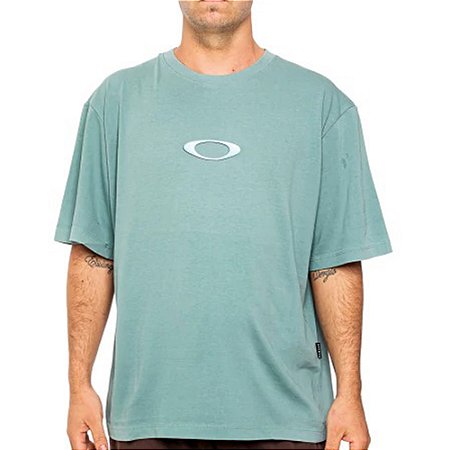 Camiseta Oakley Heritage Ellipse Metal SM26 Pacific