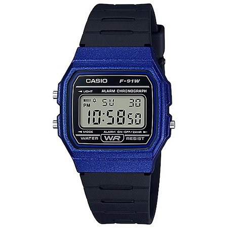 Relógio Casio Standard F-91WM-2ADF-SC Azul
