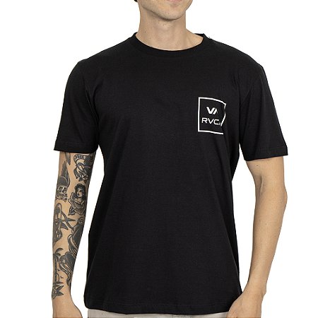 Camiseta RVCA Va All The Way SS SM26 Masculina Preto