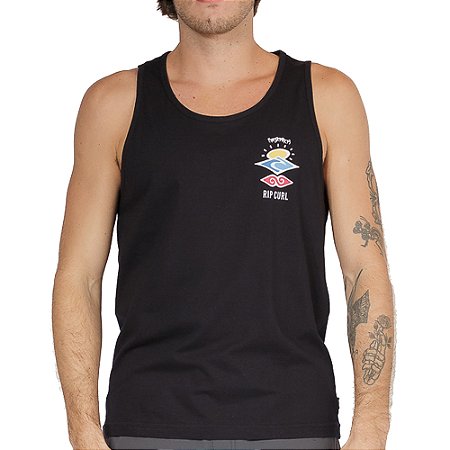 Regata Rip Curl Search Icon SM26 Masculina Preto
