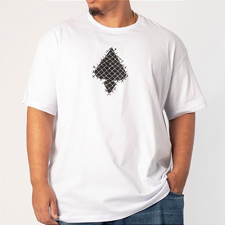 Camiseta MCD Oversized Espada Alambrado S26 Masculina Branco