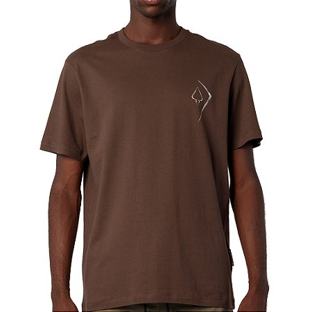 Camiseta MCD Pipa Cromada SM26 Masculina Marrom Ruina