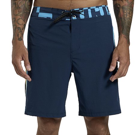 Bermuda Hurley Half Letters 19,5" SM26 Masculina Marinho