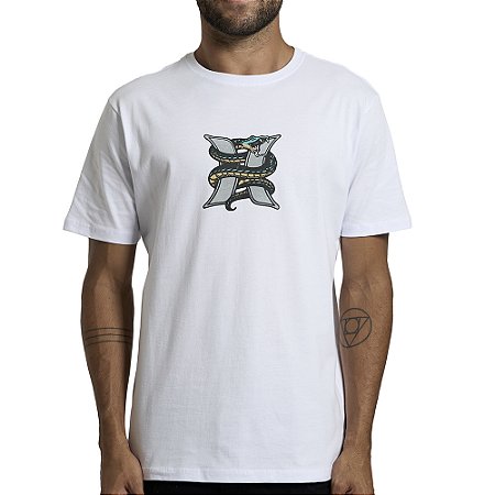 Camiseta Hurley Snake SM26 Masculina Branco