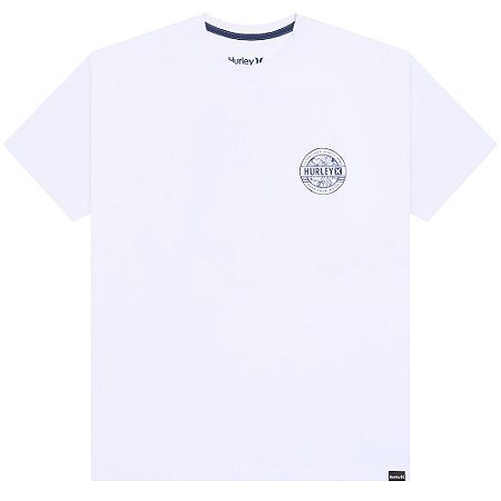 Camiseta Hurley Sticker SM26 Masculina Branco