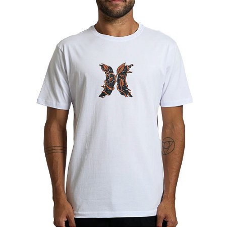 Camiseta Hurley Icon Garden SM26 Masculina Branco