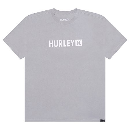 Camiseta Hurley Square SM26 Masculina Cinza