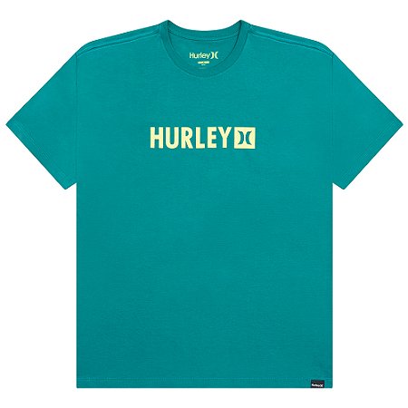 Camiseta Hurley Square SM26 Masculina Petróleo